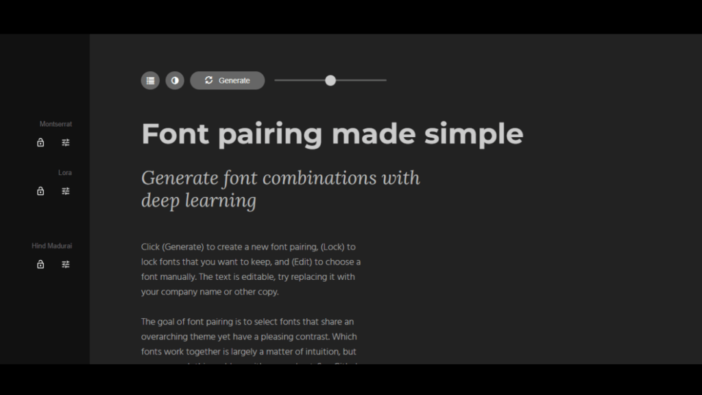 Fontjoy for graphic designing