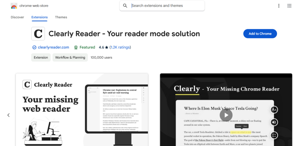 Clearly Reader