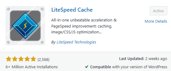 litespeed cache