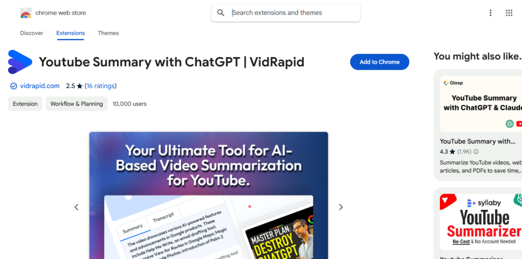 vidrapid Chrome Extensions to Boost Your Productivity