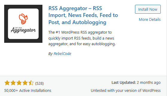 WP Rss Aggregator